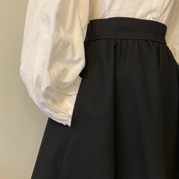 Vintage Saint Laurent Wool Circle skater Skirt - Picture 3 of 7